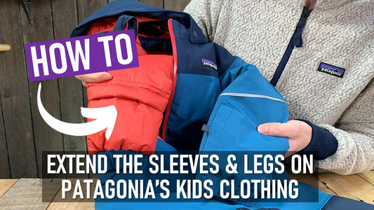 Patagonia kids clothing, how to use the Extend Size system to extend the length of arms and legs.