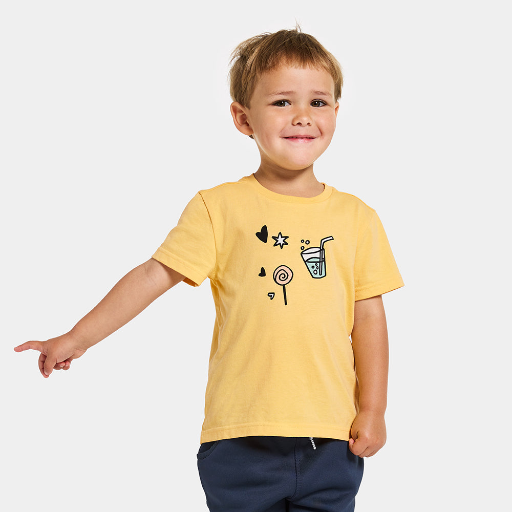 Didriksons Mynta Kids T-Shirt (Creamy Yellow)