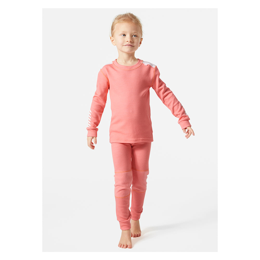 Helly Hansen Kids Lifa Merino Midweight Thermals (Coral)