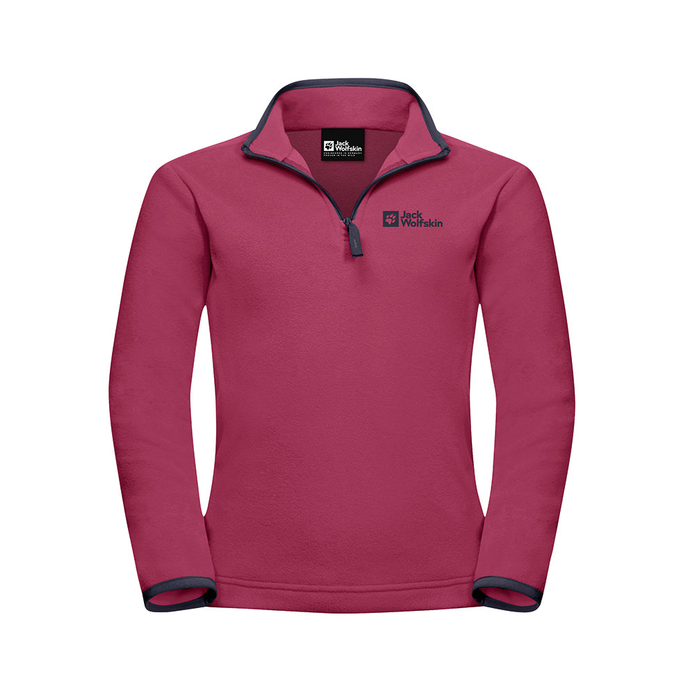 Jack Wolfskin Kids Taunus Halfzip Fleece Jacket (Dark Fuchsia