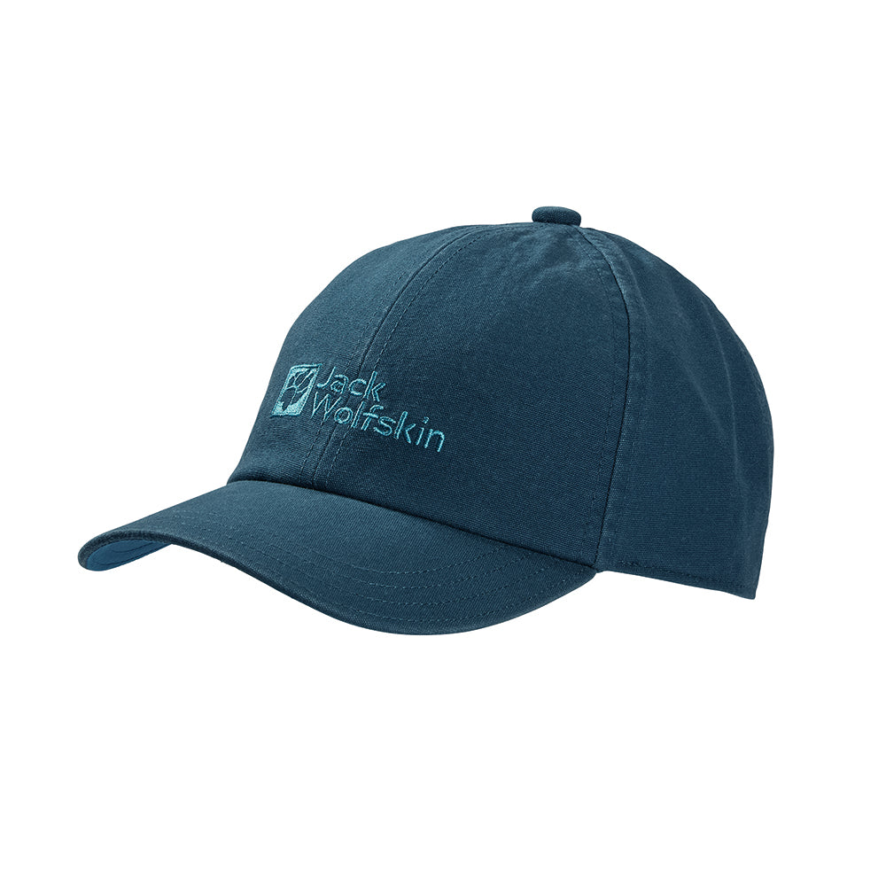 ack Wolfskin Kids Baseball Cap made from organic cotton in navy