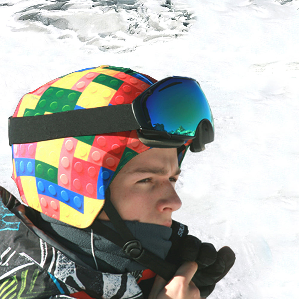 Coolcasc Kids Helmet Cover (Blocks)