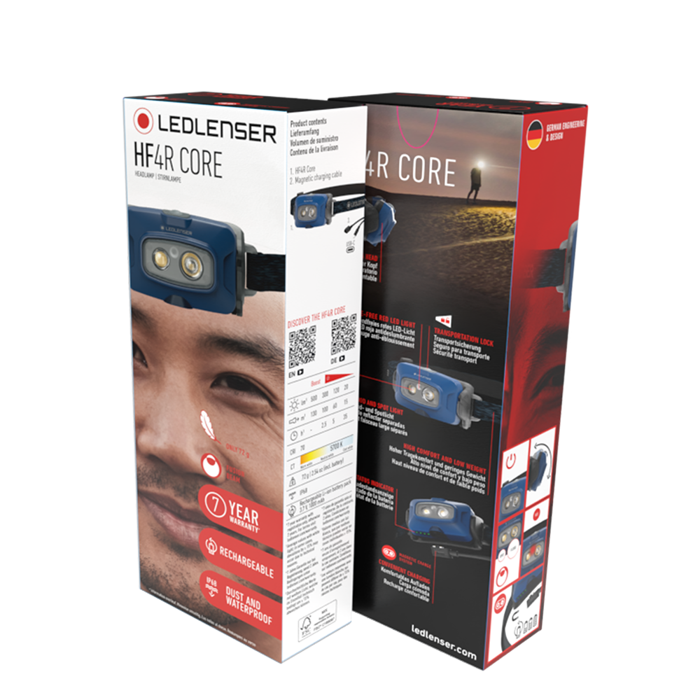 Ledlenser HF4R Core Rechargable LED Head Torch (Blue)