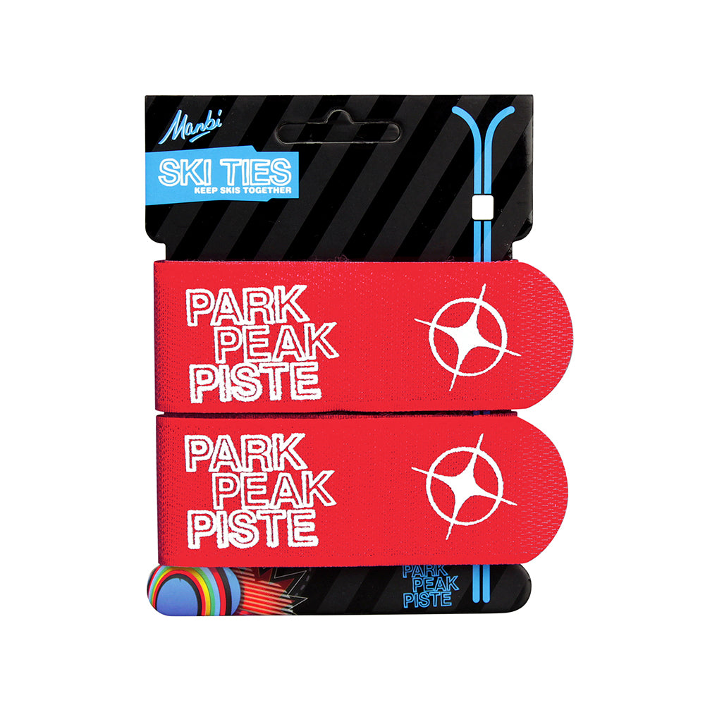 Manbi Jumbo Ski Ties (Red)