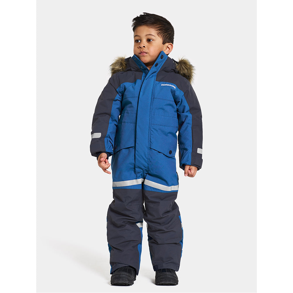 Didriksons Bjarven Kids Ski Coverall (Classic Blue)