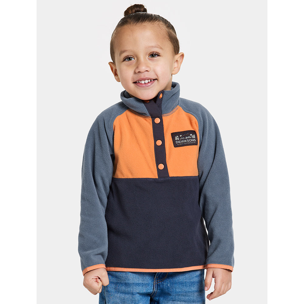 Didriksons Kids Monte Half Button (Cantaloupe)