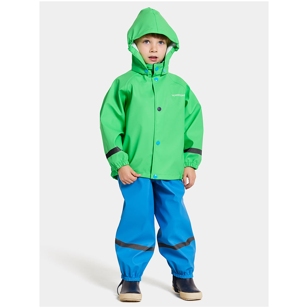 Didriksons Kids Waterproof Slaskeman Sets (Frog Green)