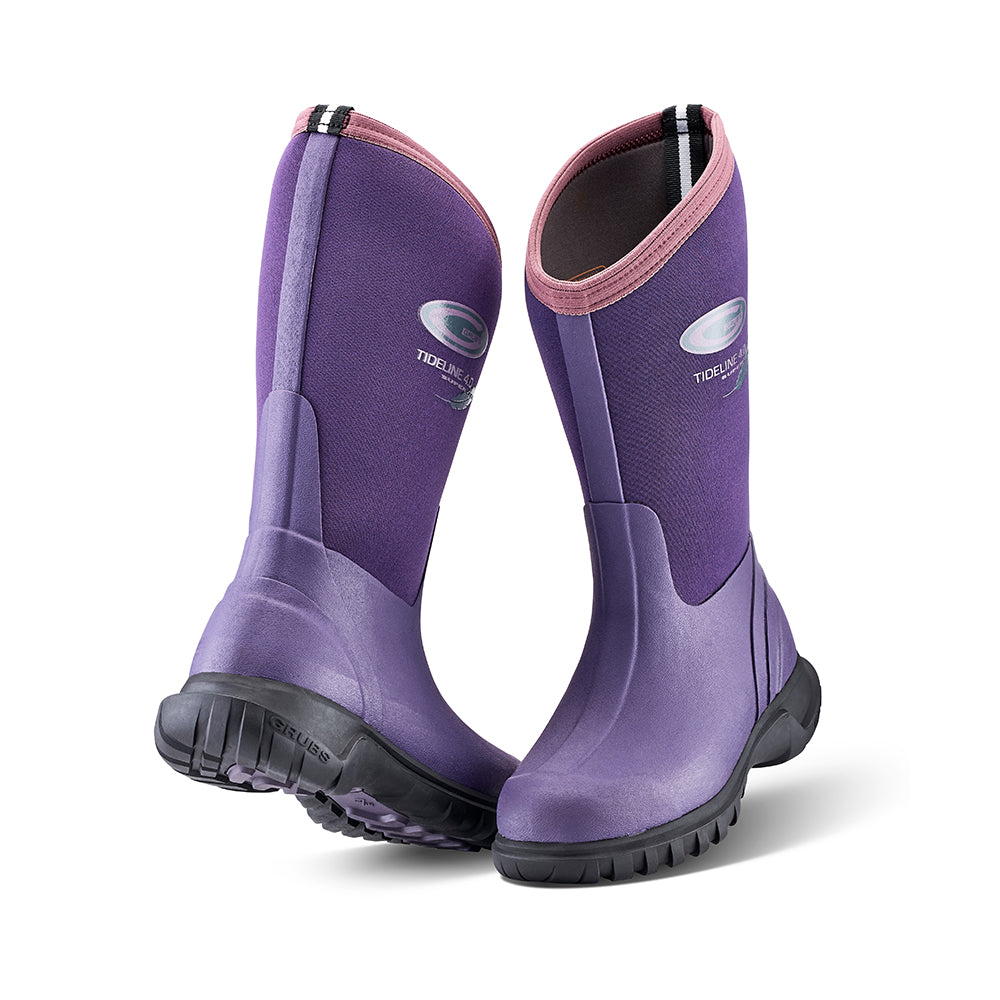 Grubs Tideline Youth Insulated Rain Boots (Plum)