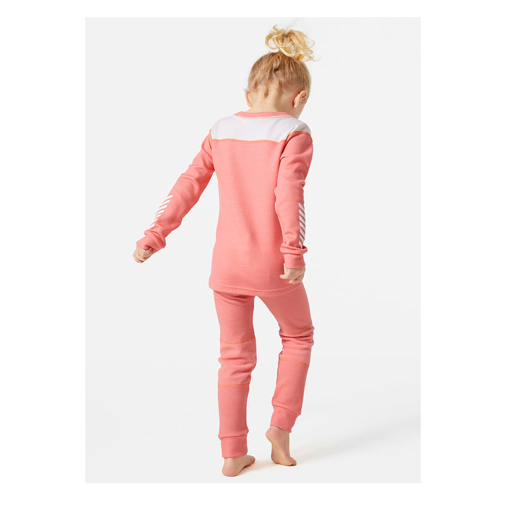 Helly Hansen Kids Lifa Merino Midweight Thermals (Coral)