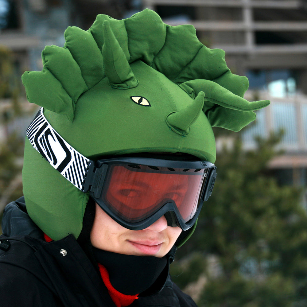 Coolcasc Kids Helmet Cover (Triceratops)