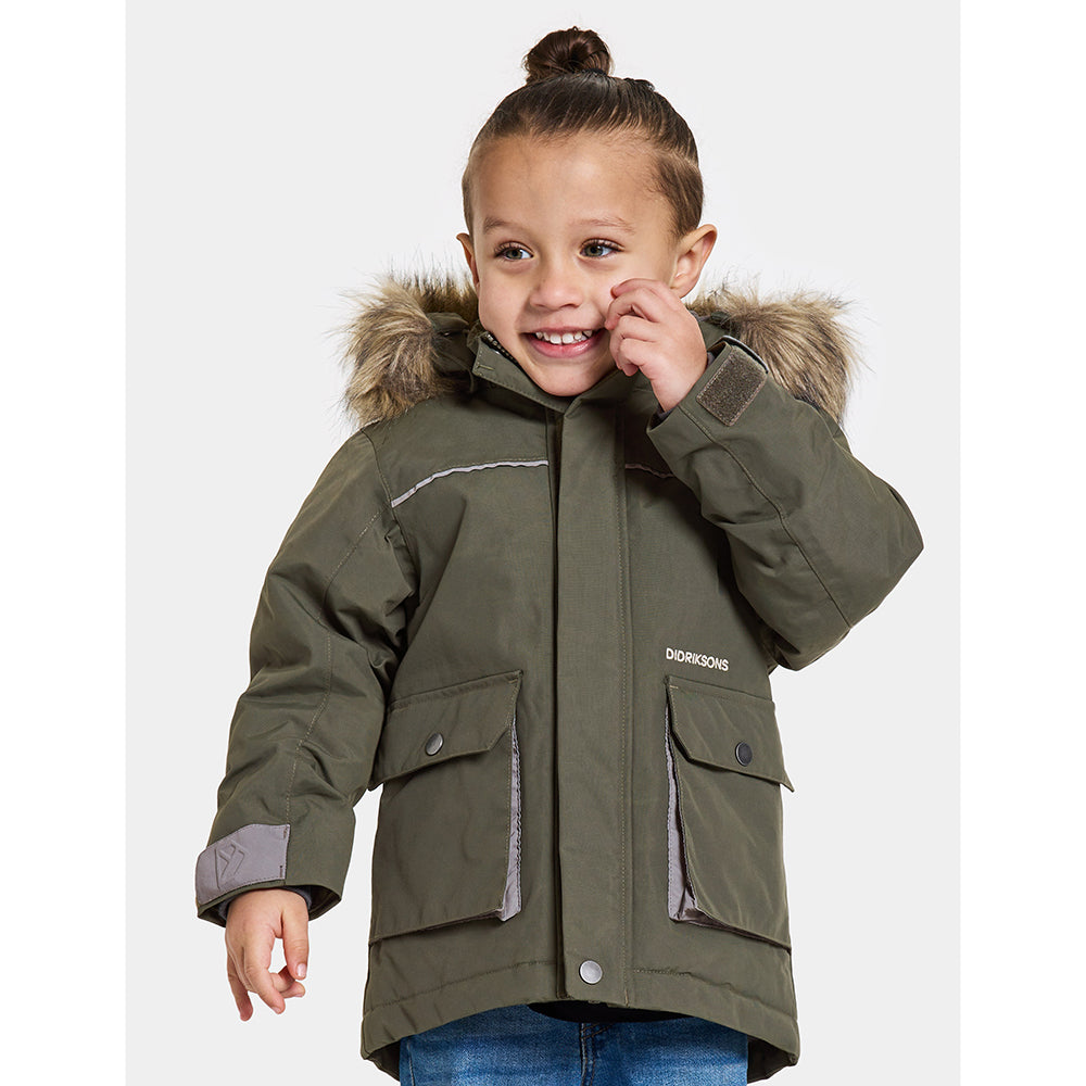 Didriksons Kure Kids Parka (Deep Green)