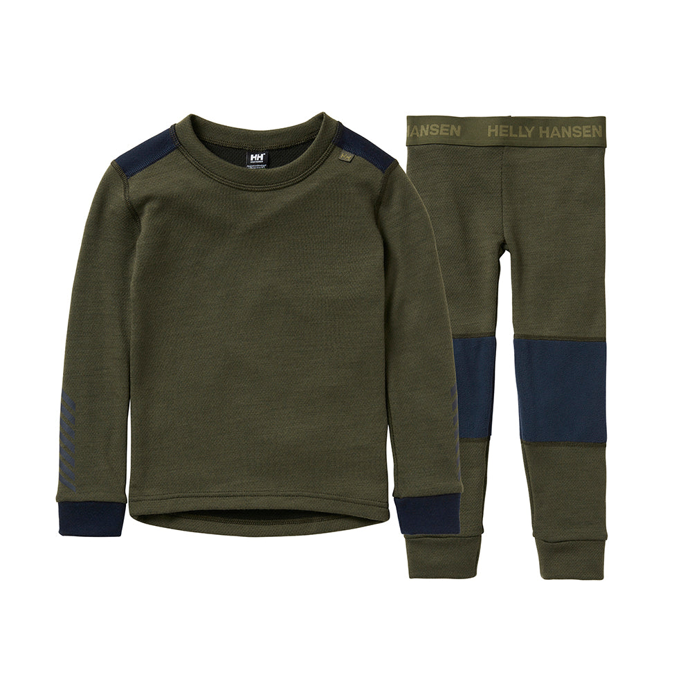 Helly Hansen Kids Merino Lifa in camo green