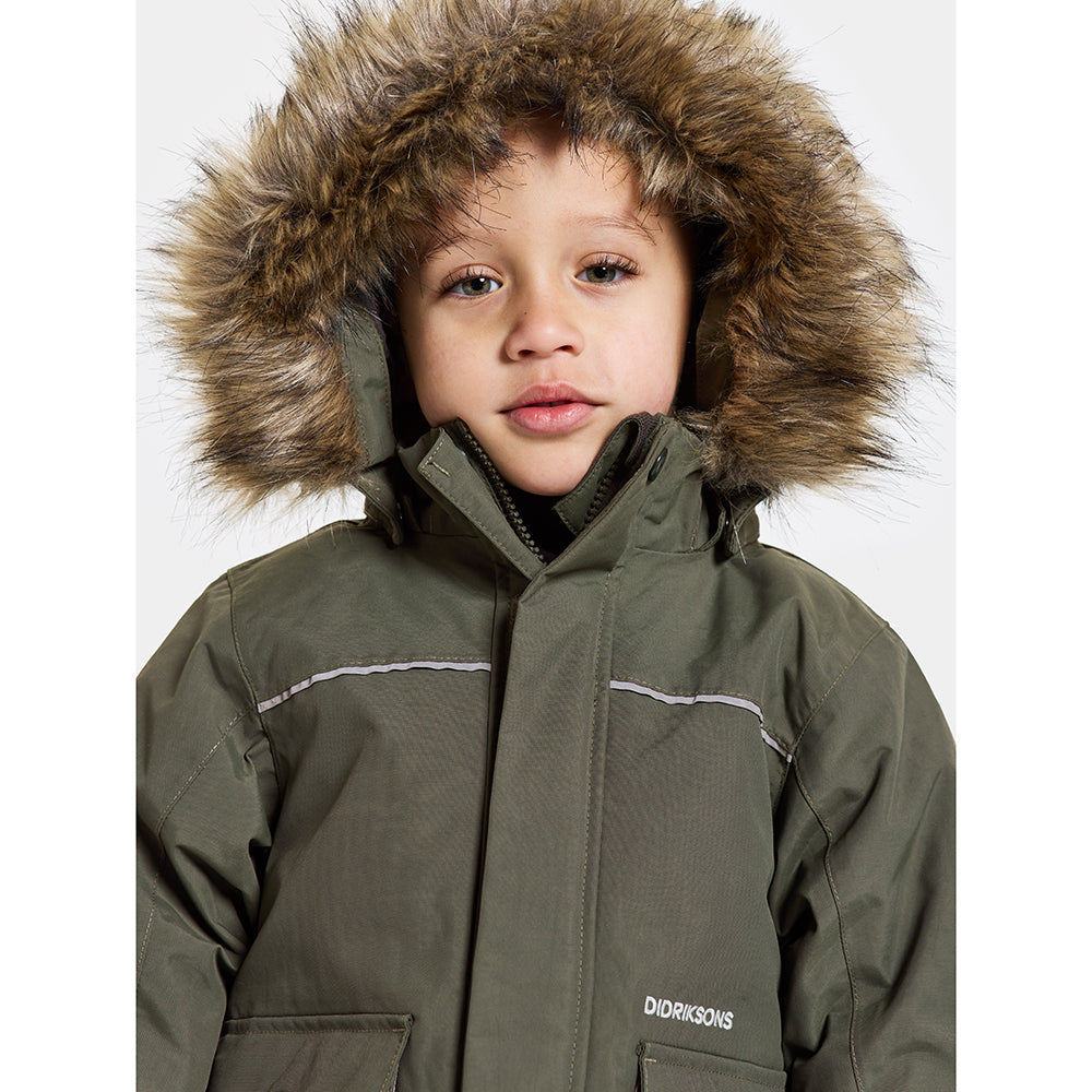 Didriksons Kure Kids Parka (Deep Green)