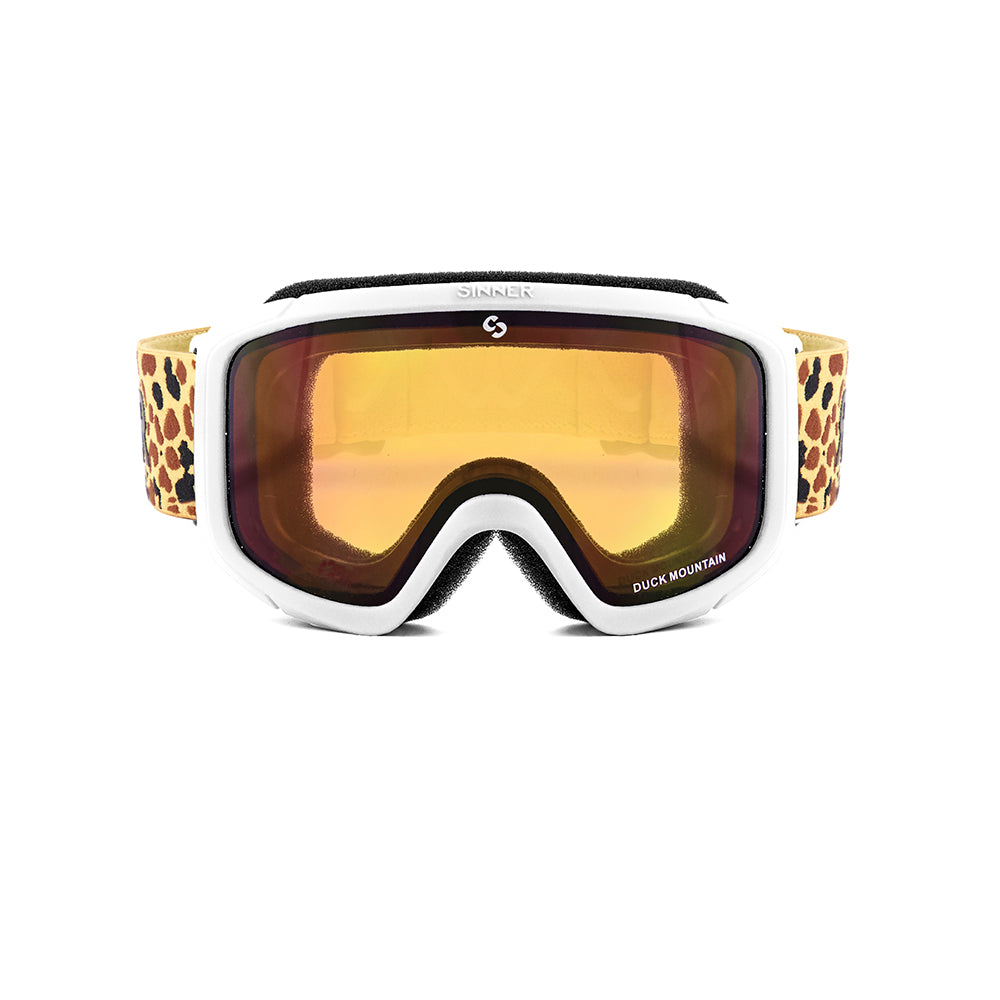 Sinner Duck Mountain Kids Ski Goggles 4 - 8 yrs (White)