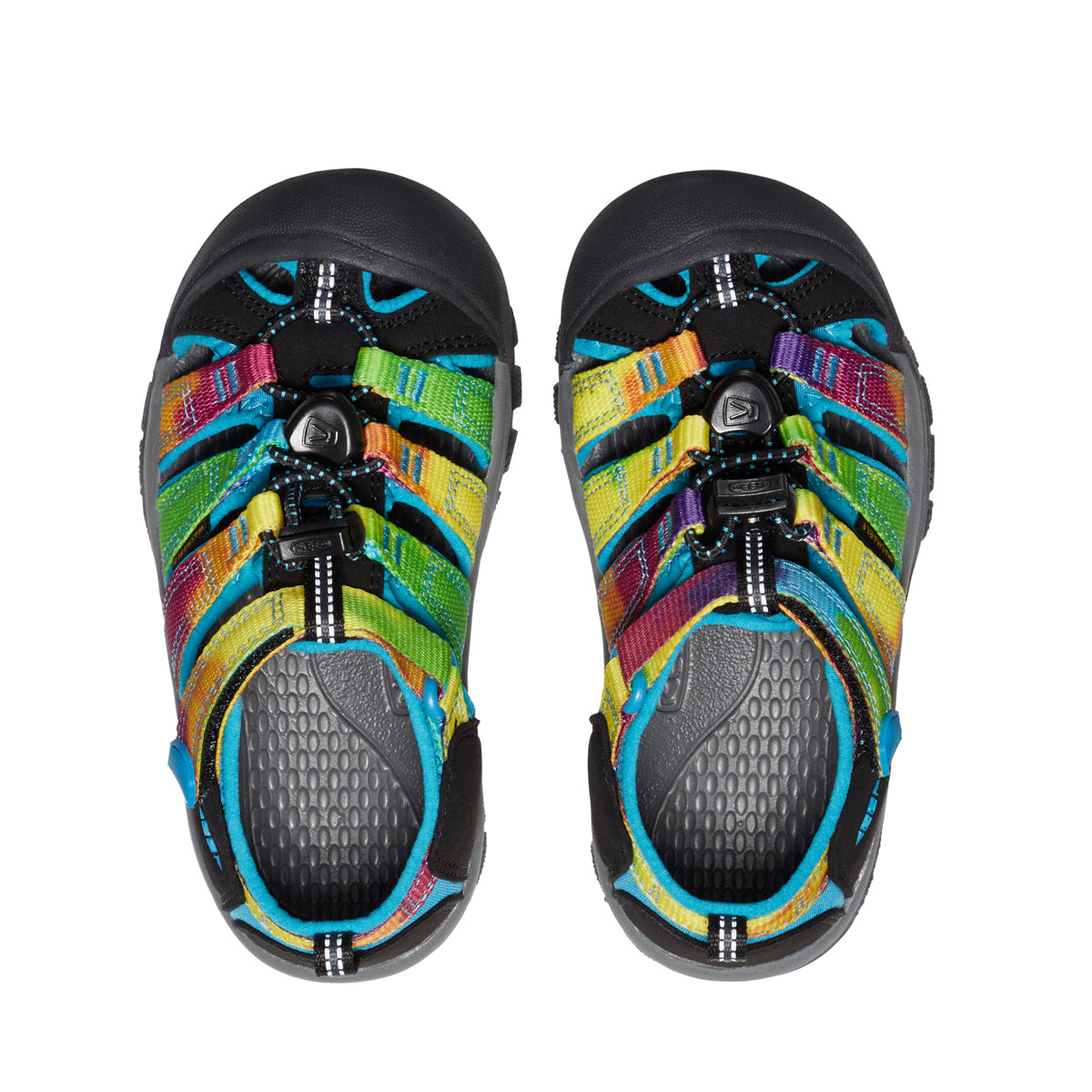 Keen Kids Newport H2 Sandals (Rainbow Tie Dye)
