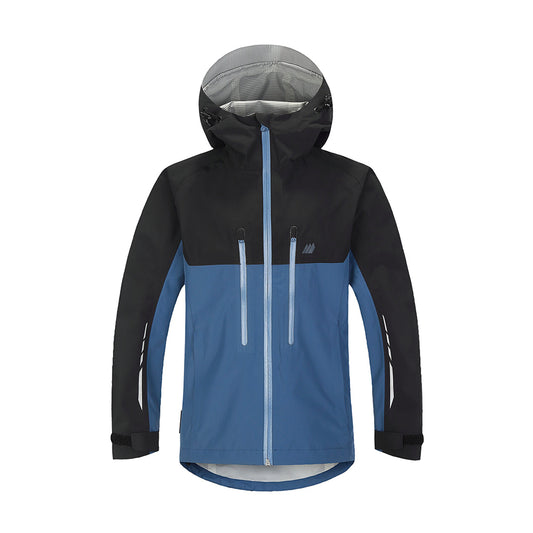 Skogstad Kids Waterproof Technical Shell Jacket  in Ensign Blue with black arms and shoulders