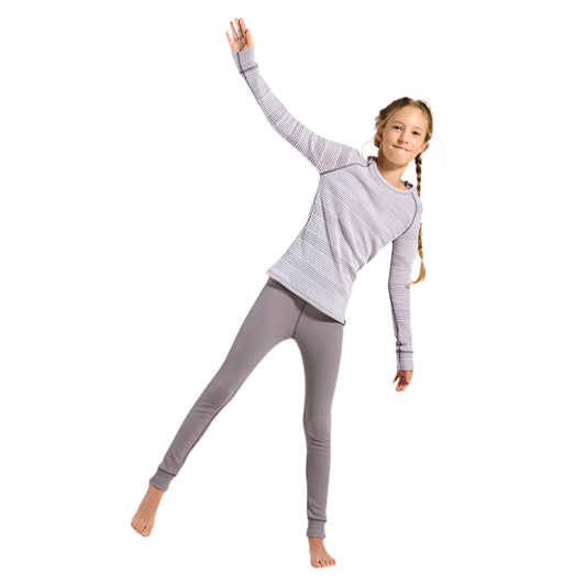 Odlo Girls thermal set in misty pink