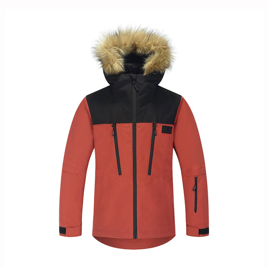 Skogstad Boys Nuten Ski Jacket (Terracotta)
