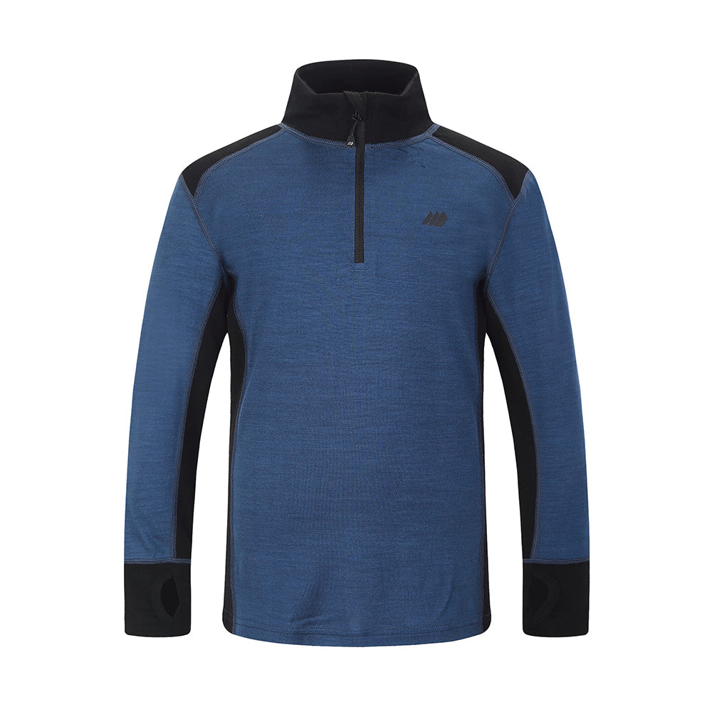 Skogstad Boys Jostedal Merino Wool Thermal Top (Ensign Blue)