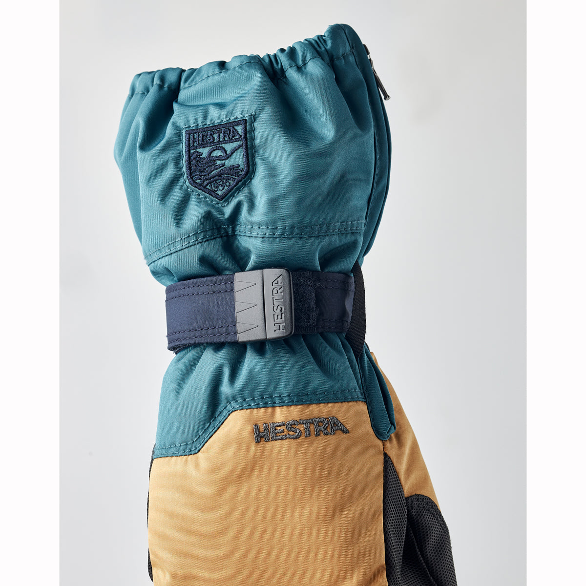 Hestra Baby Zip Mittens (Blue)