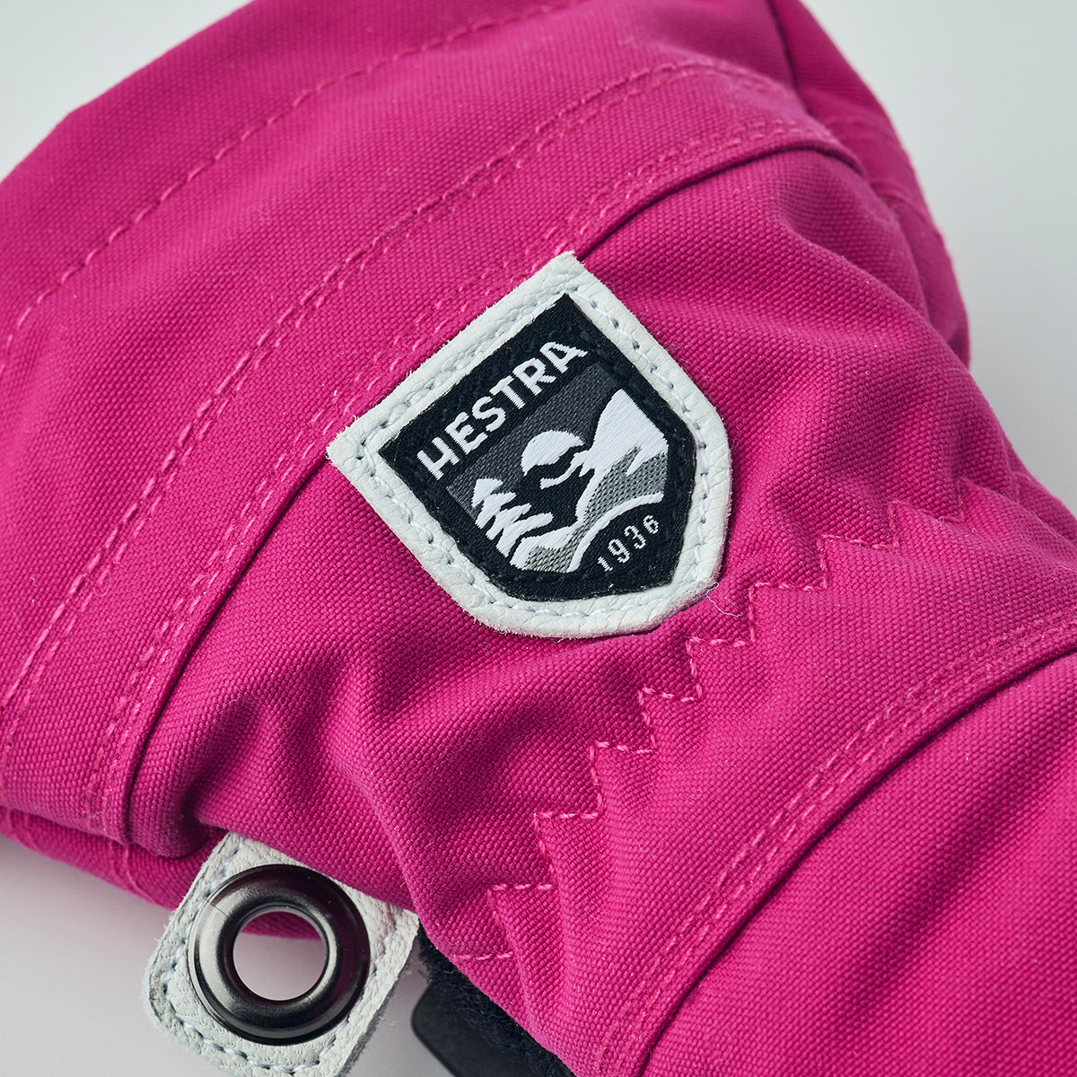Hestra Kids Army Leather Heli Ski Jr Glove (Fushia)