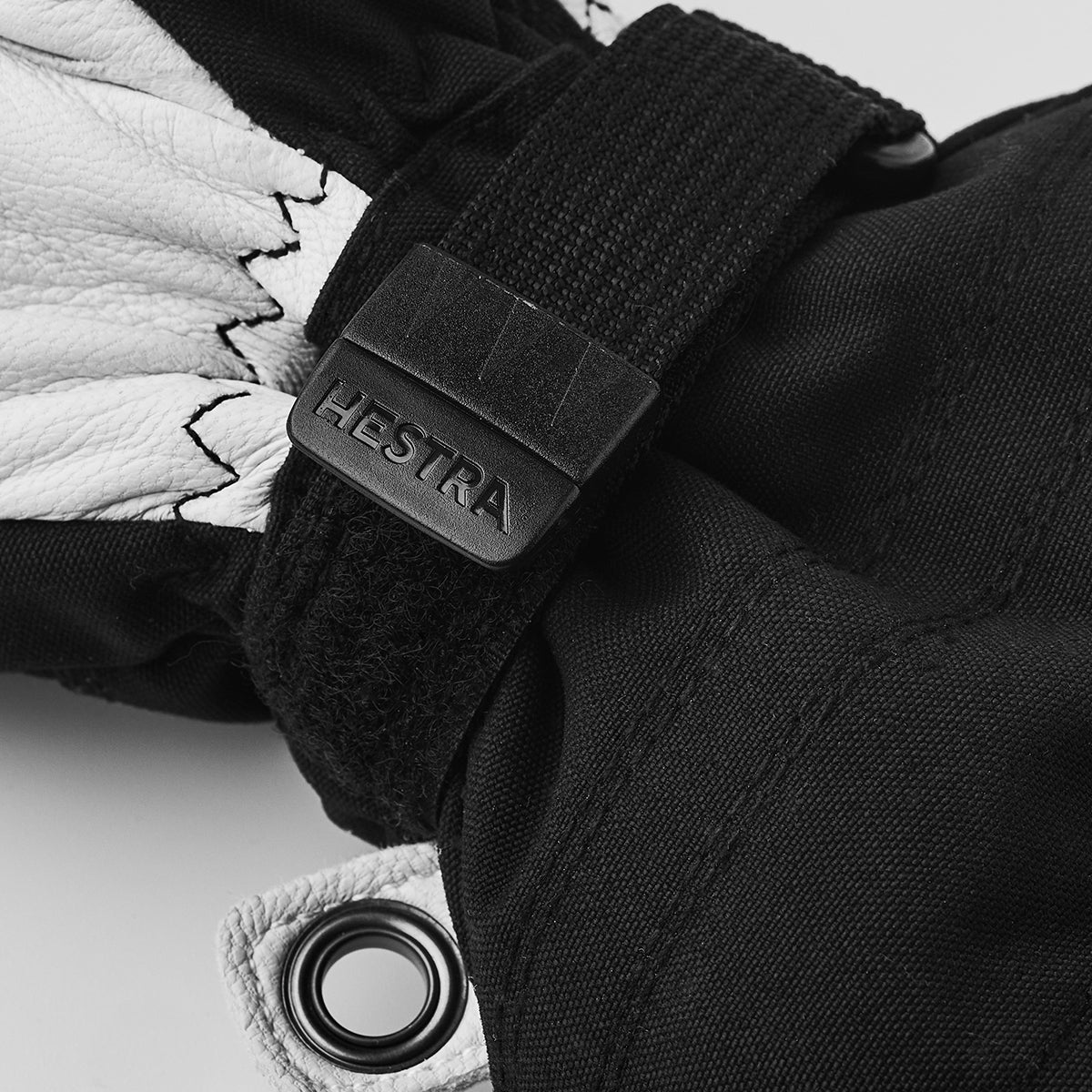 Hestra Kids Army Leather Heli Ski Mittens (Black)