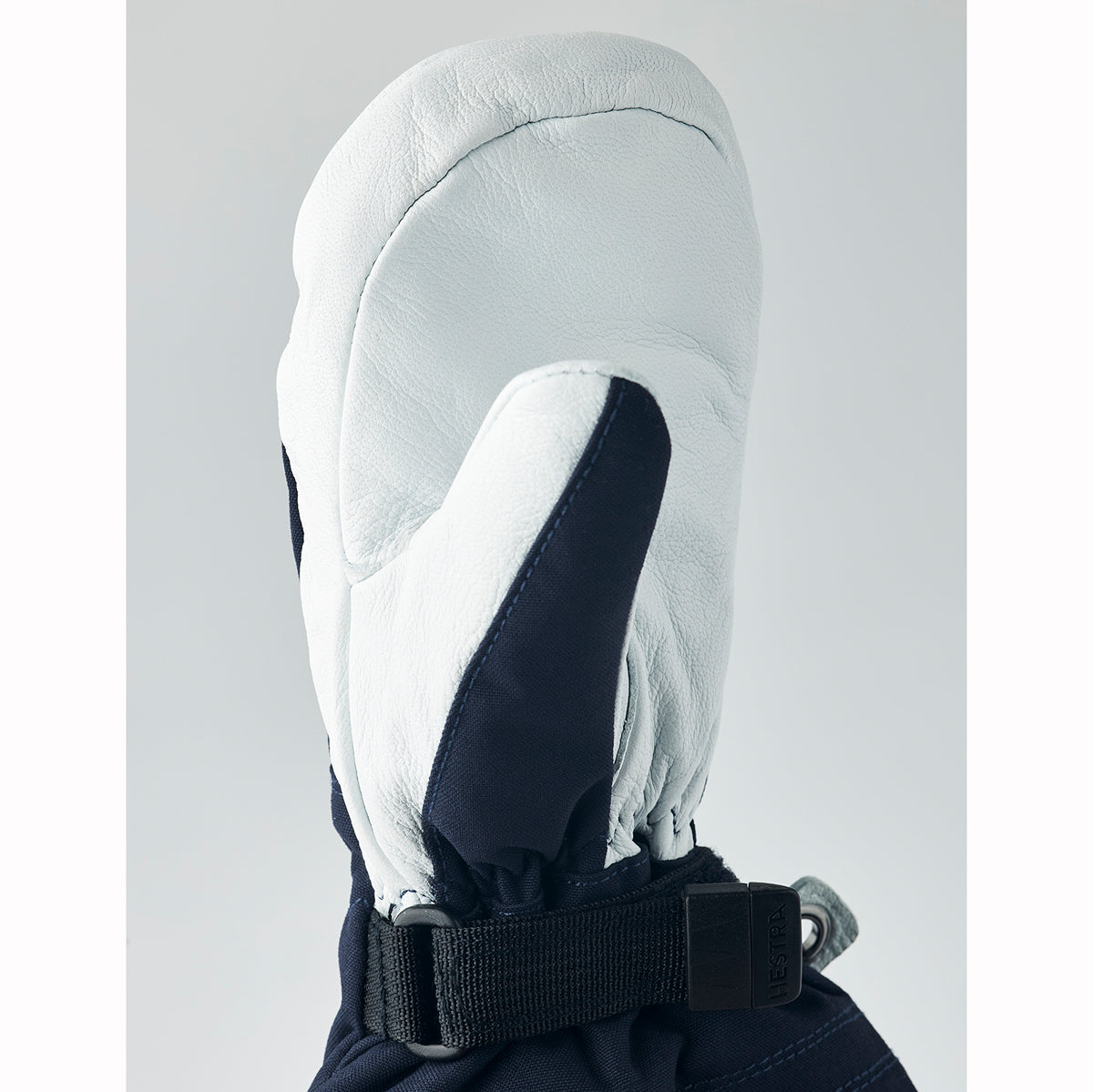 Hestra Kids Army Leather Heli Ski Mittens (Navy)