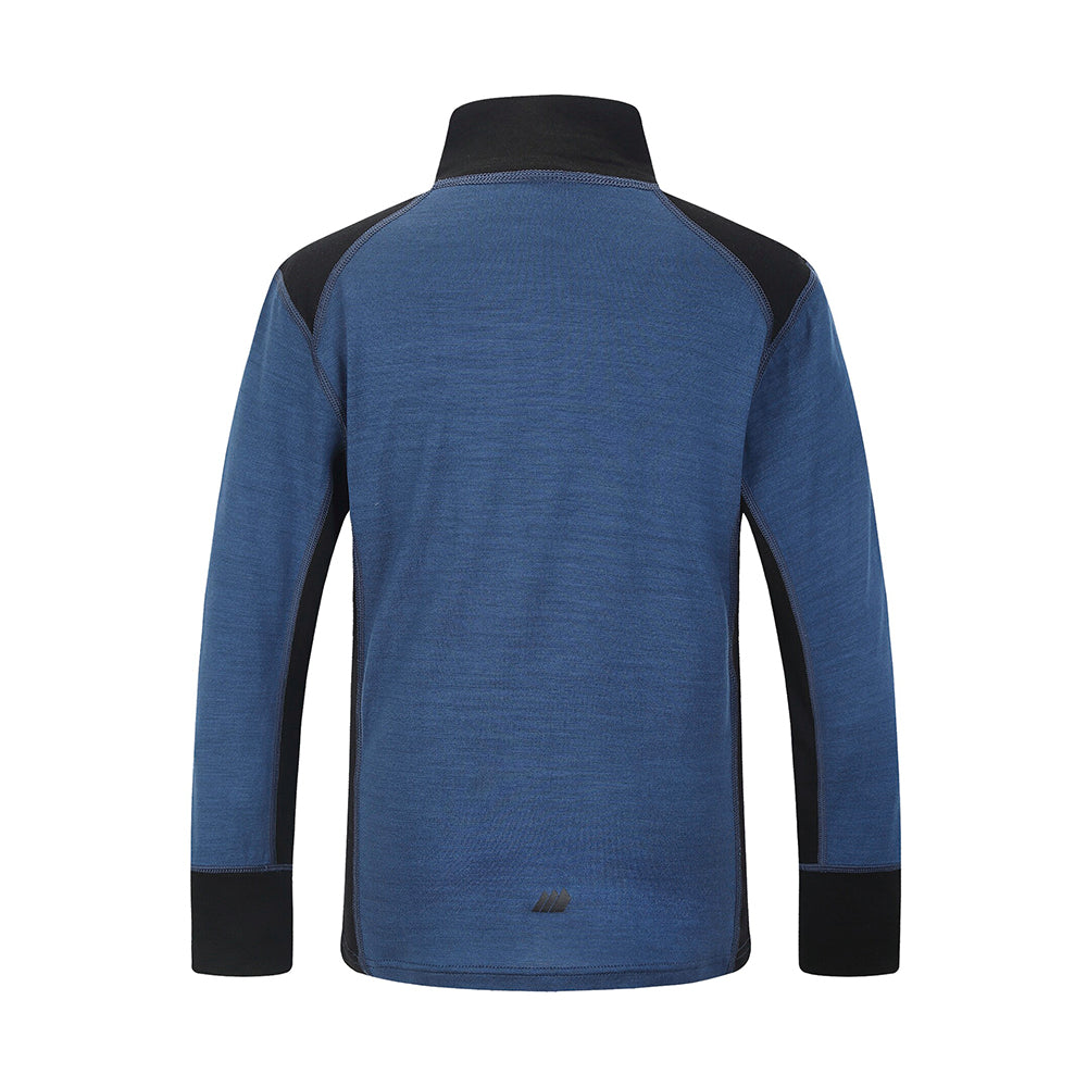 Skogstad Boys Jostedal Merino Wool Thermal Top (Ensign Blue)