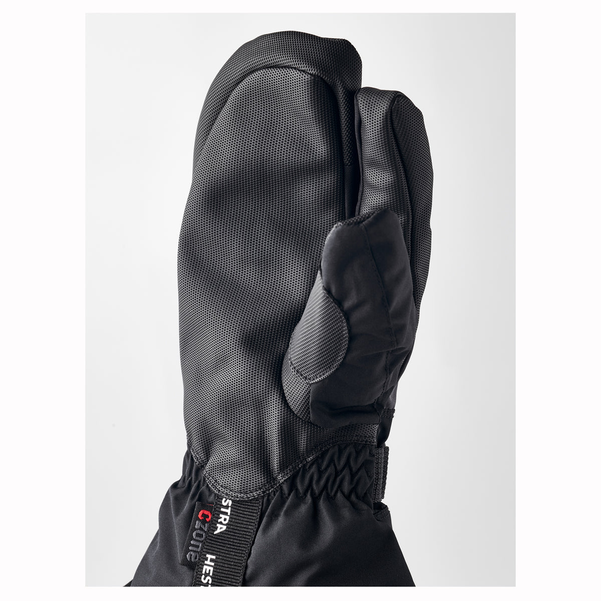Hestra C-Zone Jr 3-Fingered Kids Ski Gloves (Black)