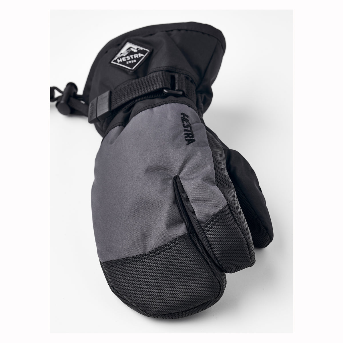 Hestra C-Zone Jr 3-Fingered Kids Ski Gloves (Black)