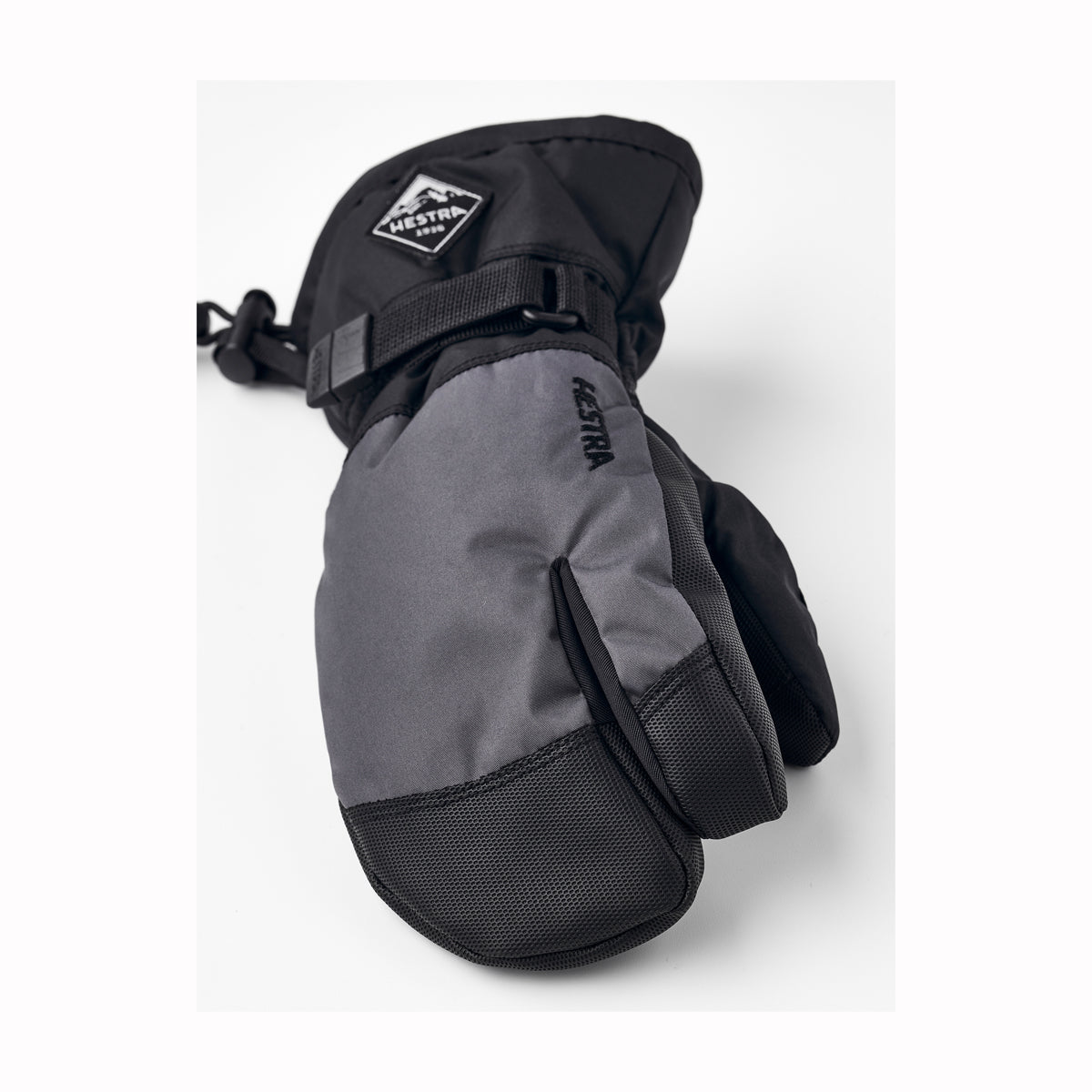 Hestra C-Zone Jr 3-Fingered Kids Ski Gloves (Black)