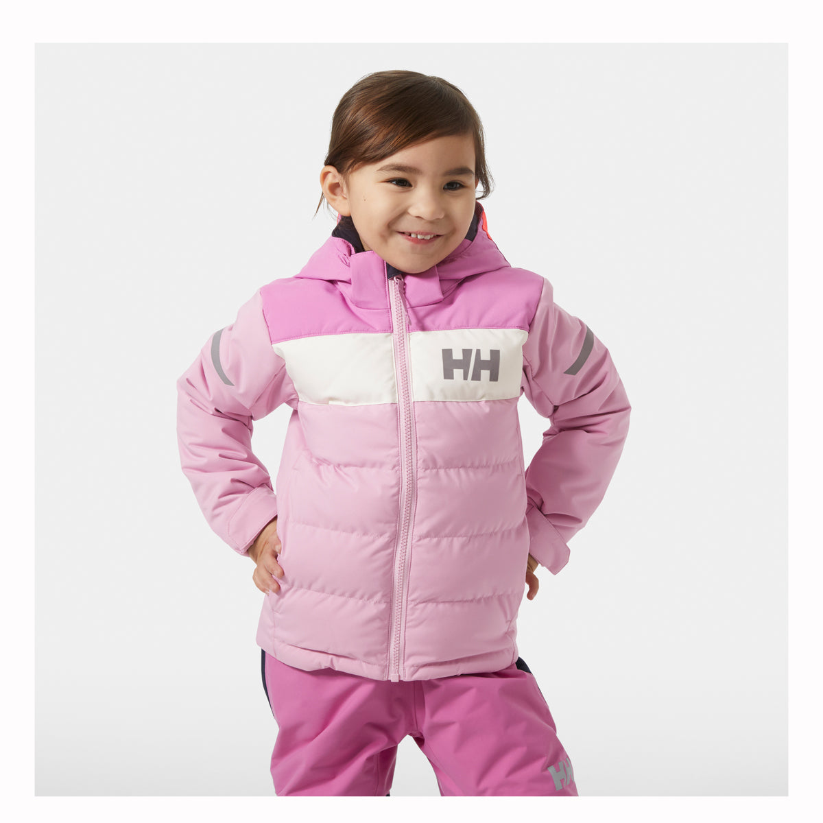 Helly Hansen Kids Vertical Insulated Ski Jacket (Pink)