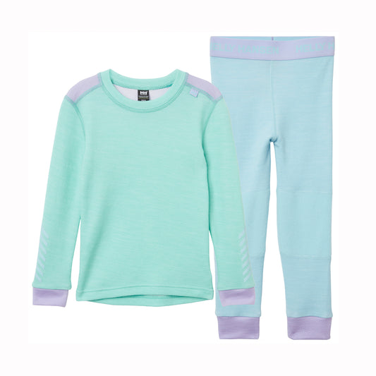 Helly Hansen Kids Lifa Merino Midweight Thermals (Lagoon)