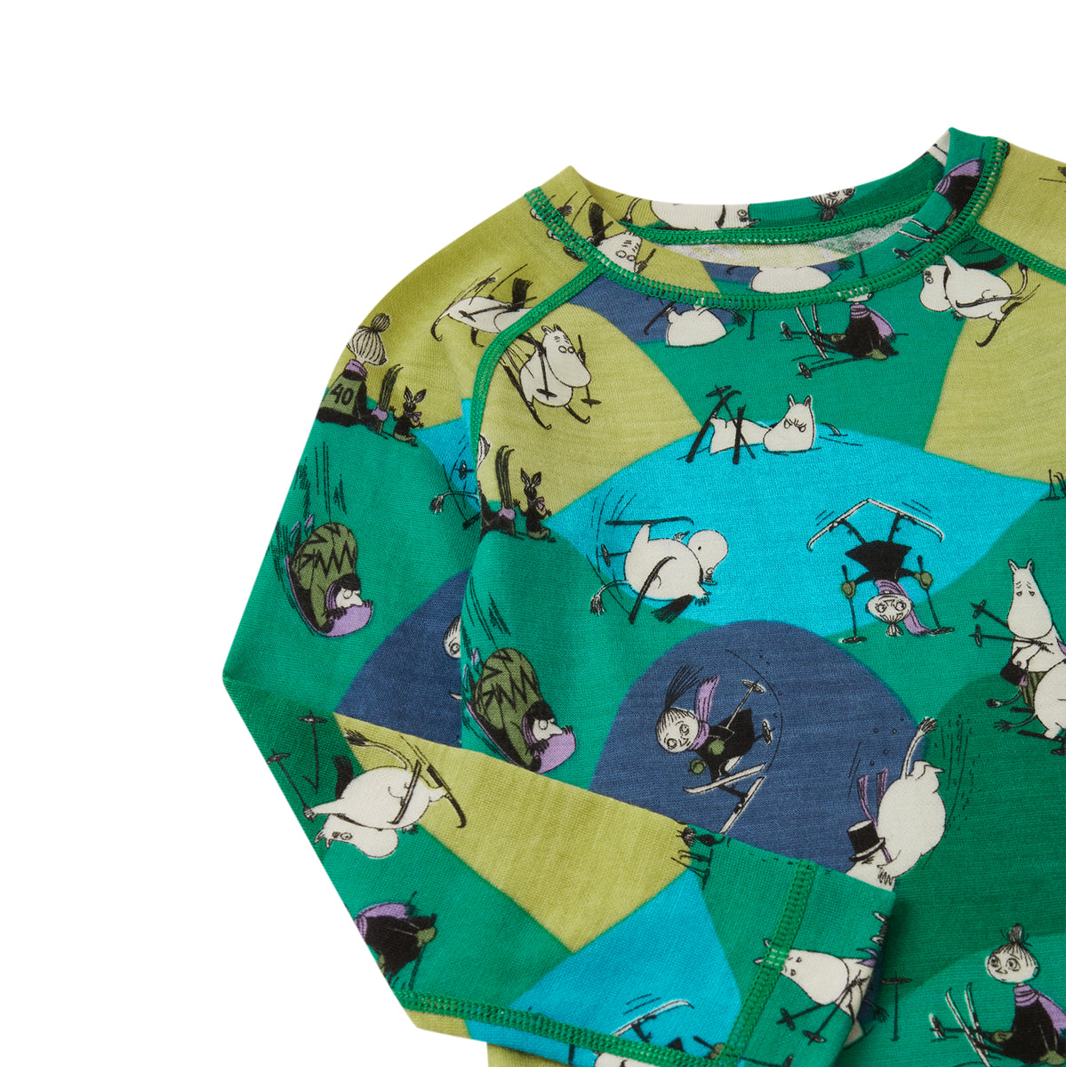 Reima Baby & Kids Moomin Trivsam Merino Thermals (Enchanted Green)