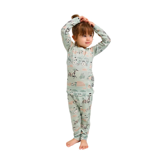 Reima Baby & Kids Moomin Trivsam Merino Thermals (Airy Green)