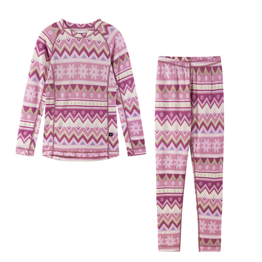 Reima Kids Taitoa Thermal Set (Grey Pink)