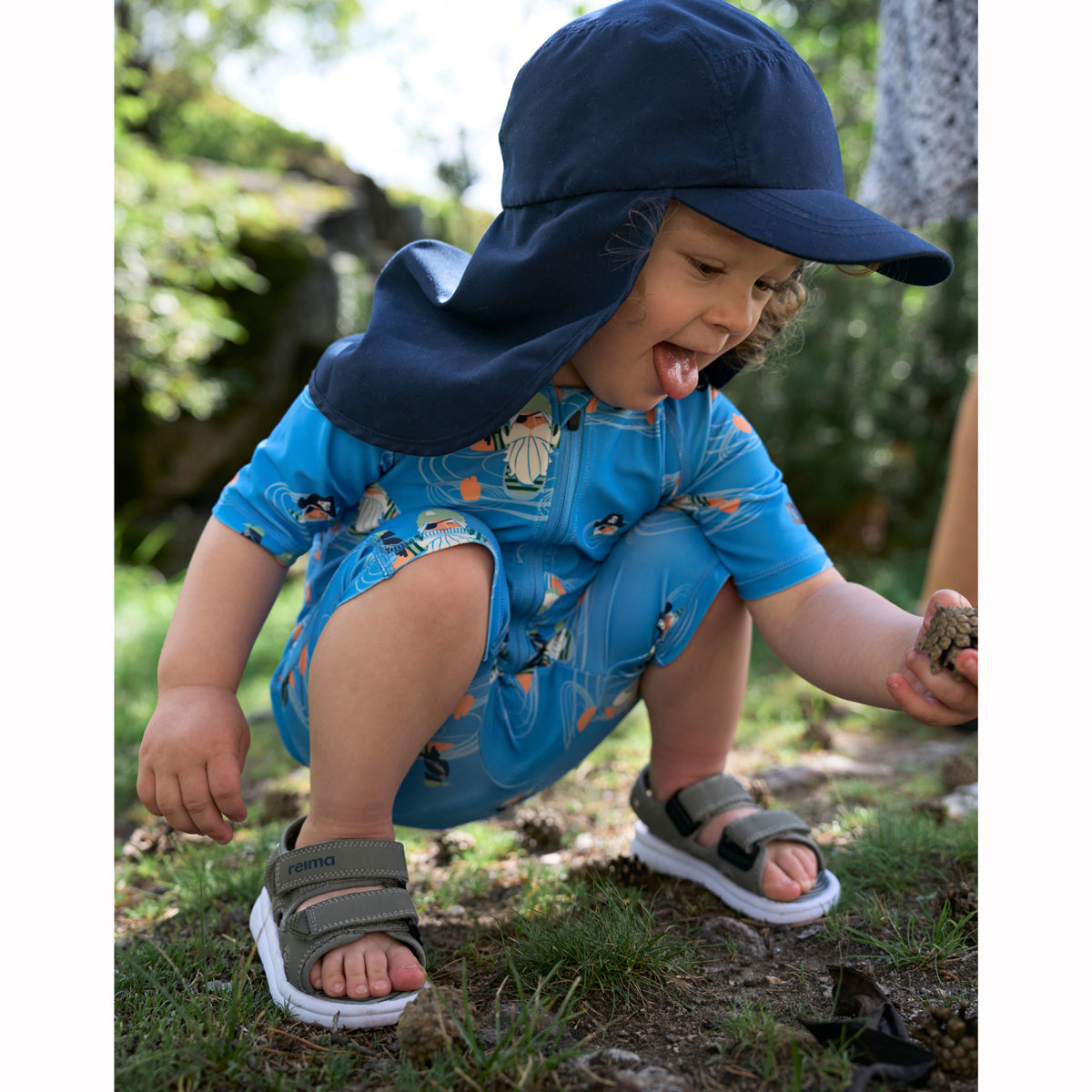 Reima Kids Bungee Lightweight Sandals (Greyish Green)