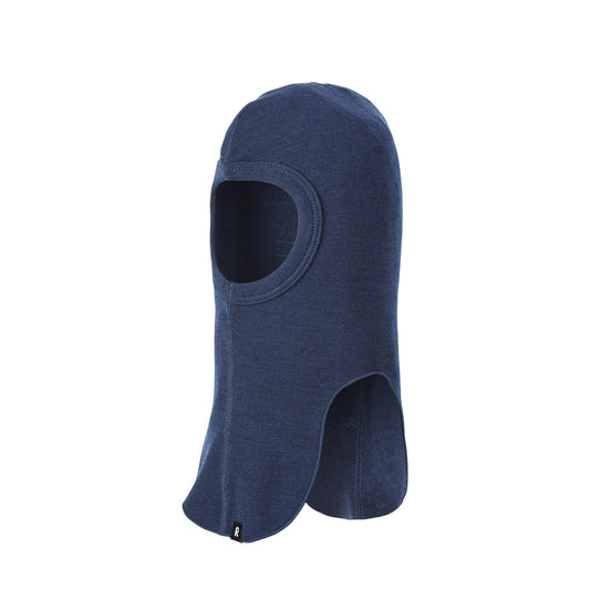 Blue kids balaclava on a white background