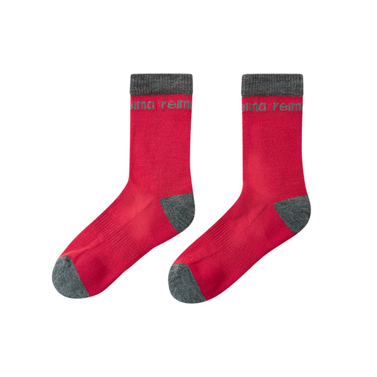 Reima Kids Saapas Wool Hiking Socks (Red)