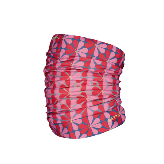 Floral patterned neck tube on a white background