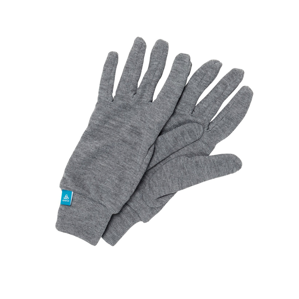 ODLO Kids Thermal Glove Liners (Grey)