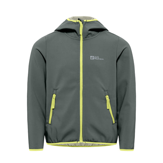 Jack Wolfskin Youth Fourwinds Softshell Jacket (Slate Green)