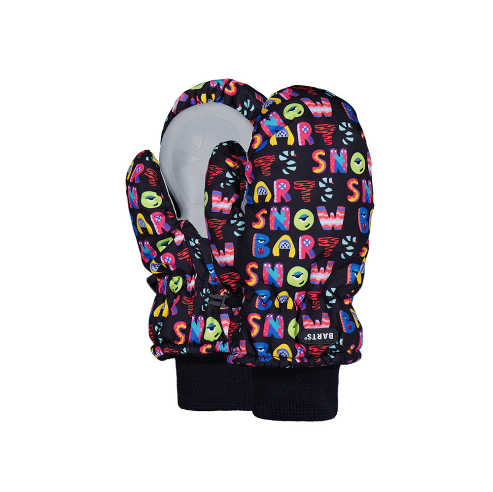 Barts toddler and Kids Print Mittens (Black)