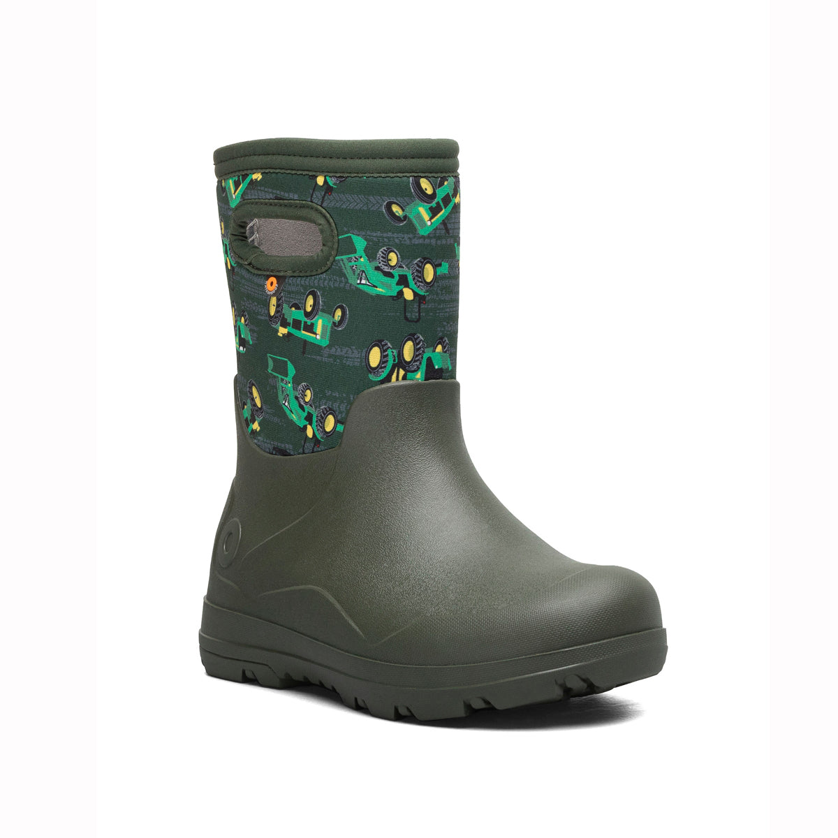 Bogs York Seamless Kids Insulated Rain Boots (Tractors)