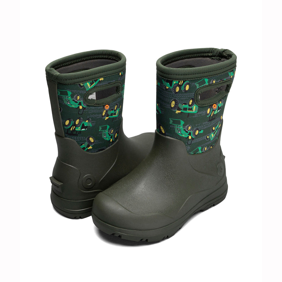 Bogs York Seamless Kids Insulated Rain Boots (Tractors)