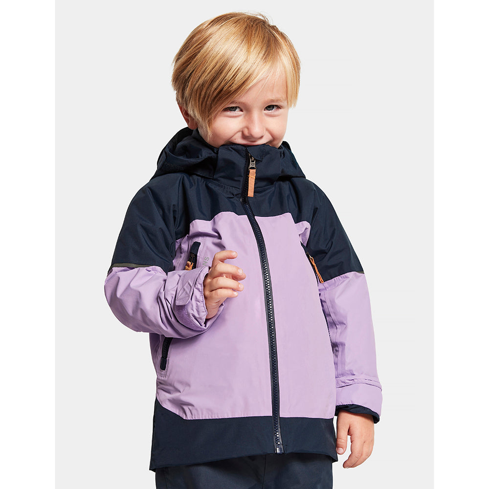 Didriksons Ash Kids Waterproof Jacket (Digital Purple)