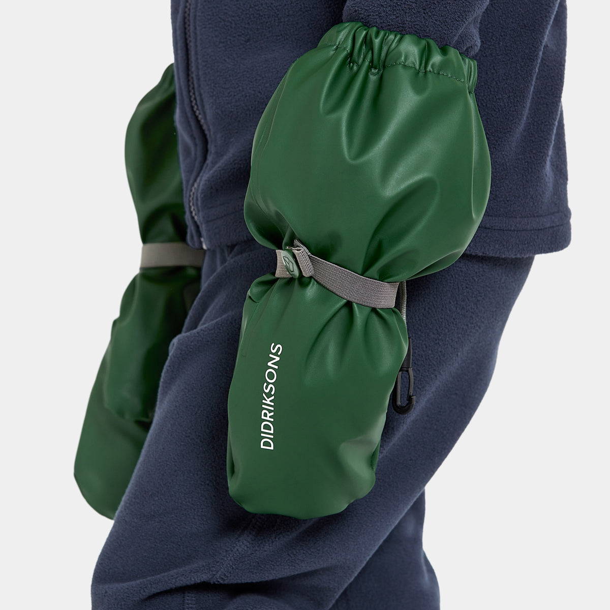 Didriksons Kids Pileglove Mittens (Dark Moss)