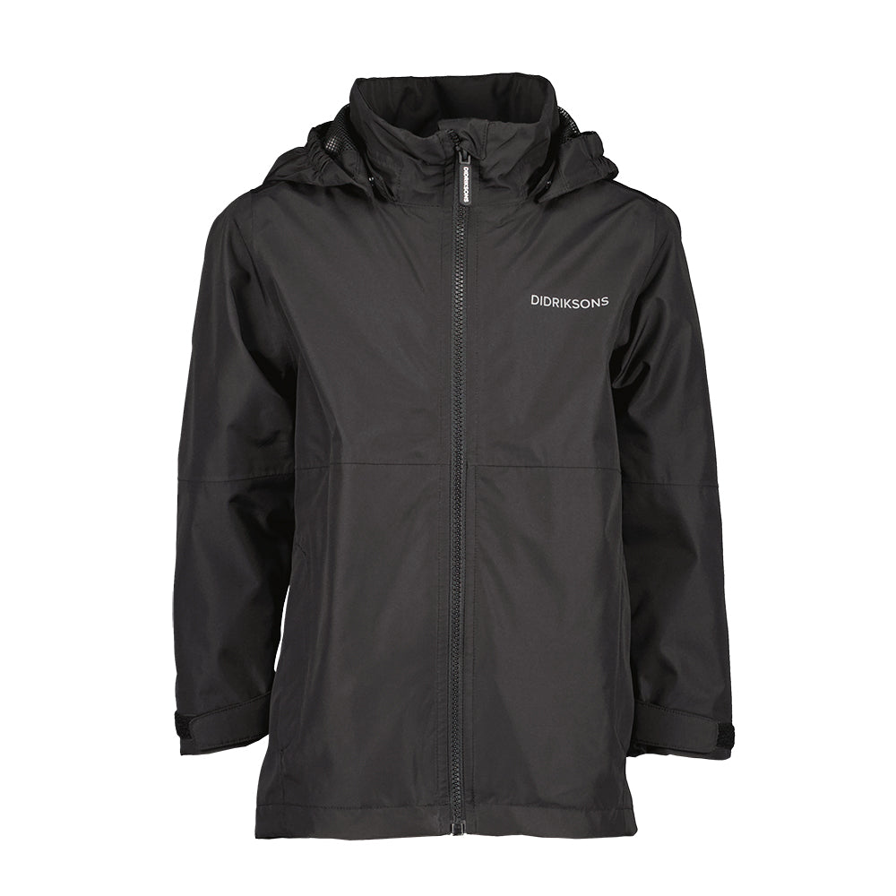 Didriksons Youth Piko Waterproof Jacket (Black)