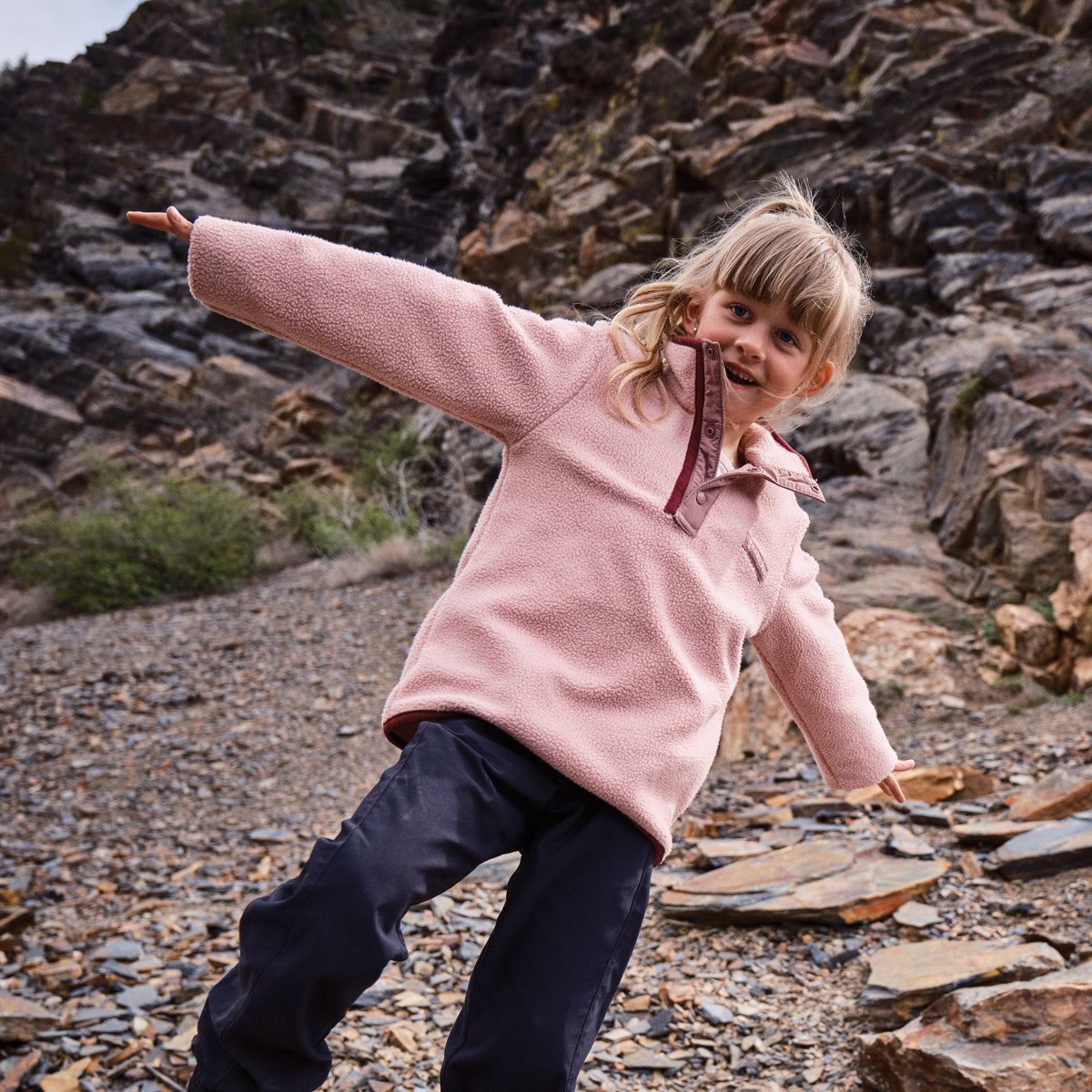 Columbia Girls Helvetia Fleece Jumper (Eraser Pink)
