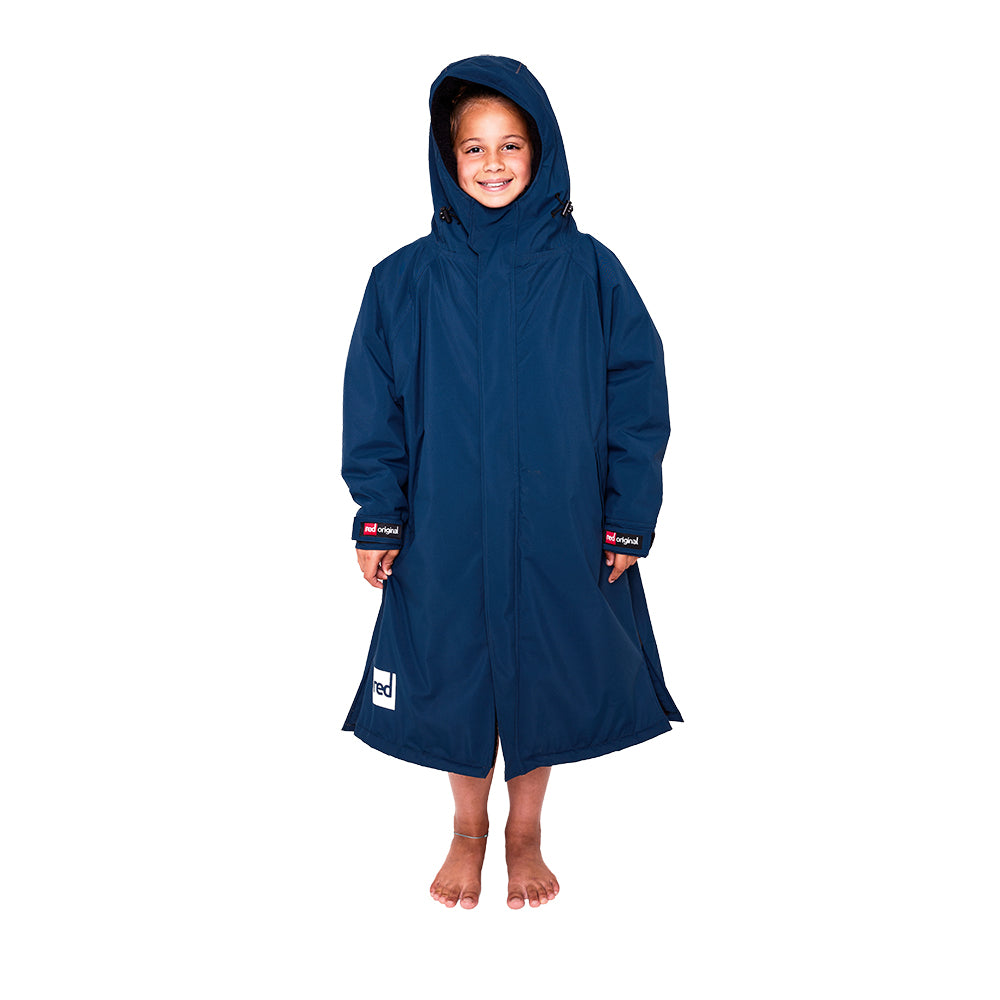 Red Pro Kids Change Robe in navy